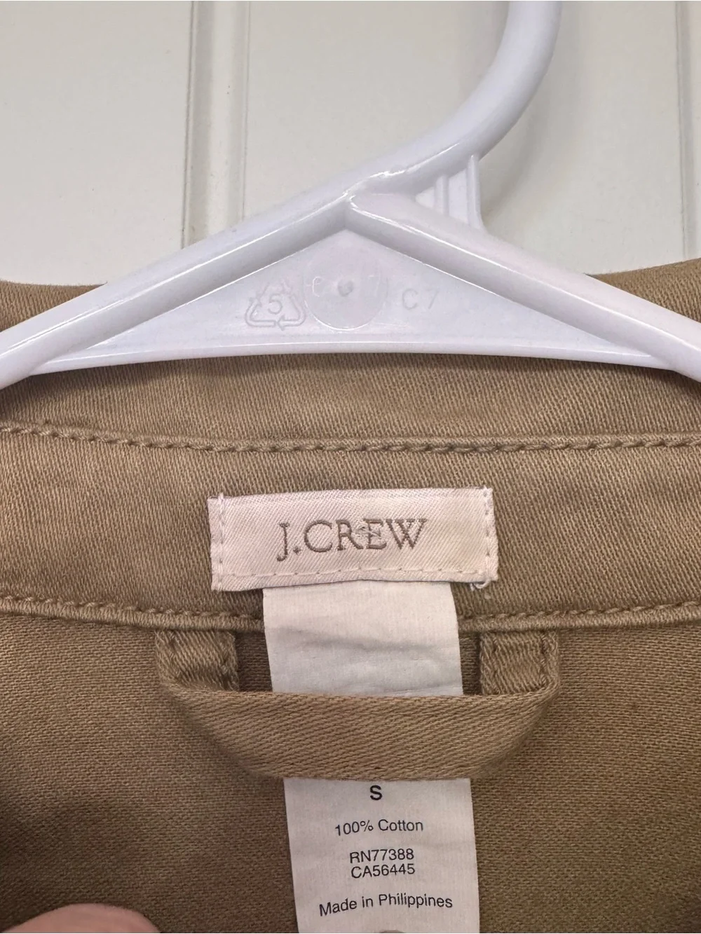 J.Crew Utility Field Jacket Olive Khaki Cotton Belted Safari Small